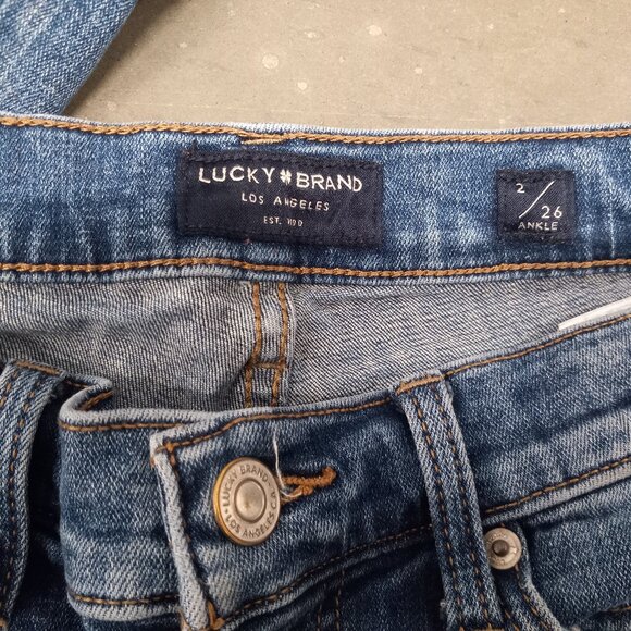 Lucky Brand Mid Rise Sweet Boot Jeans Womens 2/26 Ankle - Picture 5 of 6